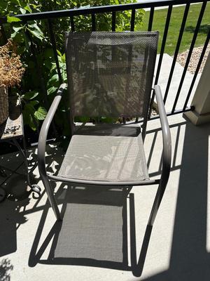 2 MORE PATIO CHAIRS AND PLANT STAND