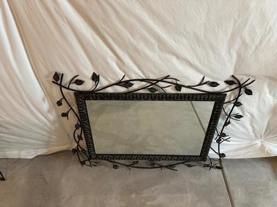 LEAFS AND BRANCHES METAL MIRROR