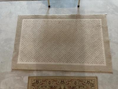 STEP LADDER AND AREA RUGS