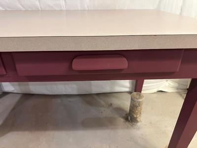 LARGE CRAFTING TABLE WITH DRAWERS