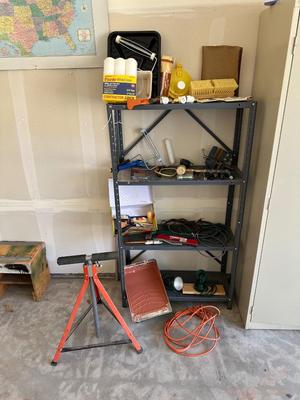 PAINTING SUPPLIES, EXTENSION CORD AND OTHER