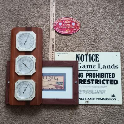 LOT 155: Fishing for Fun - Billy the Big Mouth Bass, Sign, Wall Art, Barometer and More