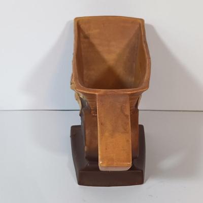 LOT 159: Roseville Pottery Water Lily Cornucopia Vases