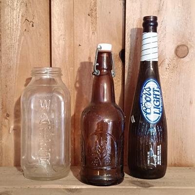 LOT 165: Vintage Collection of Bottles, Jars & More