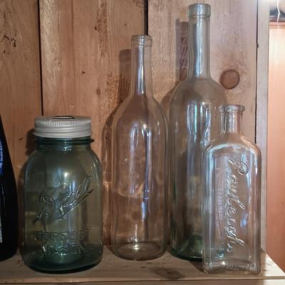 LOT 165: Vintage Collection of Bottles, Jars & More
