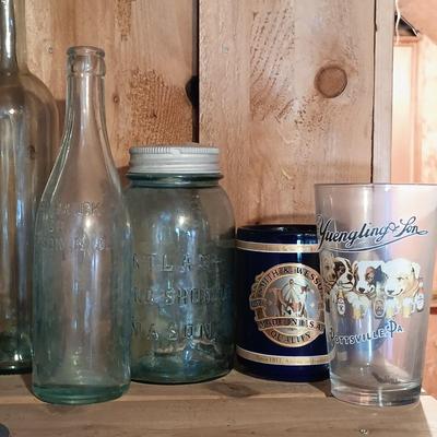 LOT 165: Vintage Collection of Bottles, Jars & More
