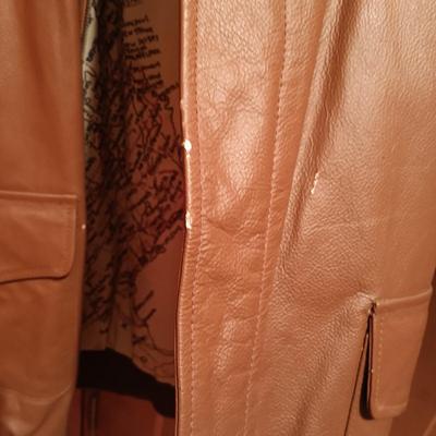 LOT 167: U.S, Army Air Force Jacket Flyers Leather Jacket Type A-2 Size 3xl
