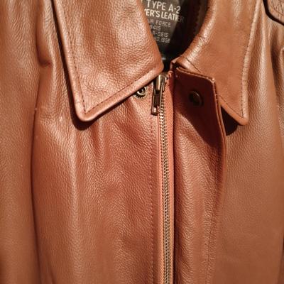 LOT 167: U.S, Army Air Force Jacket Flyers Leather Jacket Type A-2 Size 3xl