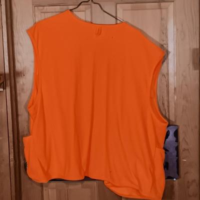 LOT 168: Trophy Club Orange Thermal Hunting Jacket with Detachable Hood and a Vest XXL