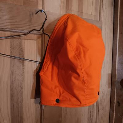 LOT 168: Trophy Club Orange Thermal Hunting Jacket with Detachable Hood and a Vest XXL