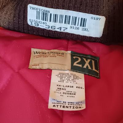 LOT 169: Insulated Outdoor /Hunting Jump Suits/ Coveralls In Orange and Brown Size 2xl