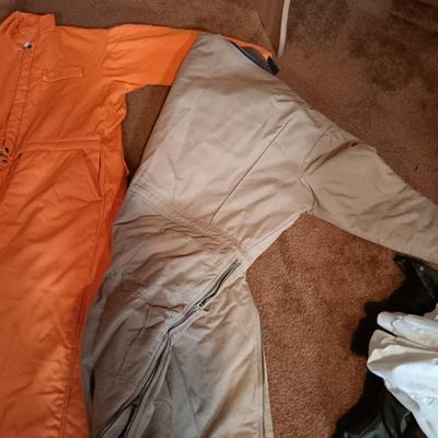 LOT 169: Insulated Outdoor /Hunting Jump Suits/ Coveralls In Orange and Brown Size 2xl