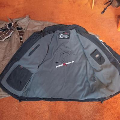 LOT 175: Field & Stream Jacket with Tags Size 2xl and Black Winter Jacket XL and Black Snow Pants XL