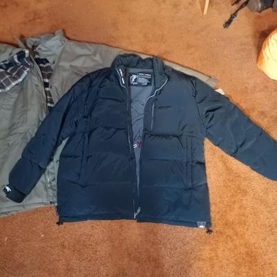 LOT 175: Field & Stream Jacket with Tags Size 2xl and Black Winter Jacket XL and Black Snow Pants XL