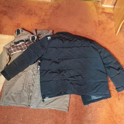 LOT 175: Field & Stream Jacket with Tags Size 2xl and Black Winter Jacket XL and Black Snow Pants XL