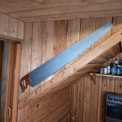 LOT 177: Vintage/Antique Large Tree Saw