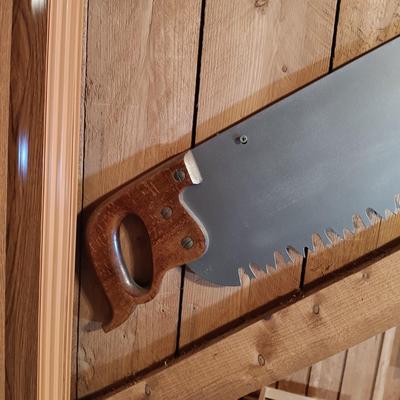 LOT 177: Vintage/Antique Large Tree Saw