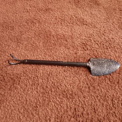 LOT 178: Vintage Tools - Ax, Saw and Small Shovel