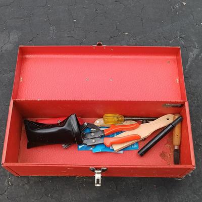 LOT 182: Porter-Cable Laminate Trimmer and Power Unit, and Tool Boxes with Tools and More