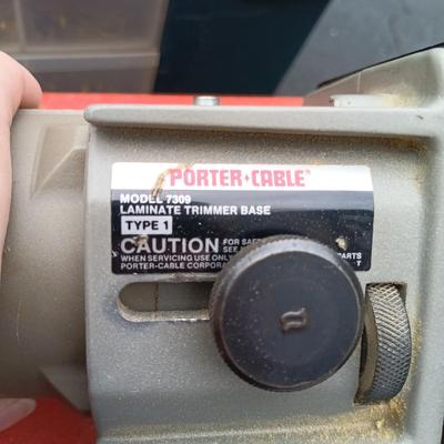 LOT 182: Porter-Cable Laminate Trimmer and Power Unit, and Tool Boxes with Tools and More
