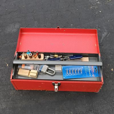 LOT 182: Porter-Cable Laminate Trimmer and Power Unit, and Tool Boxes with Tools and More
