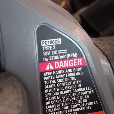 LOT 184: Porter Cable Circular Saw, Black & Decker Jig Saw, Milwaukee Belt Sander and More