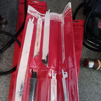 LOT 184: Porter Cable Circular Saw, Black & Decker Jig Saw, Milwaukee Belt Sander and More