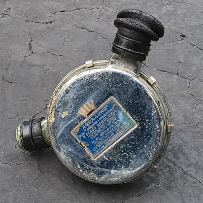 LOT 185: Vintage Scuba Mask Aqua-Lung Regulators