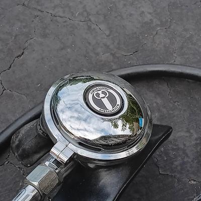 LOT 185: Vintage Scuba Mask Aqua-Lung Regulators