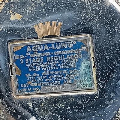 LOT 185: Vintage Scuba Mask Aqua-Lung Regulators