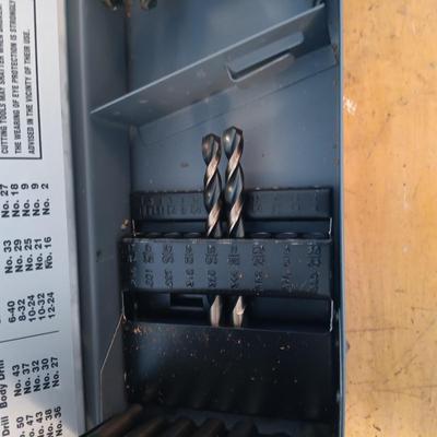LOT 188: Large Selection of Drill Bits and Socket Set