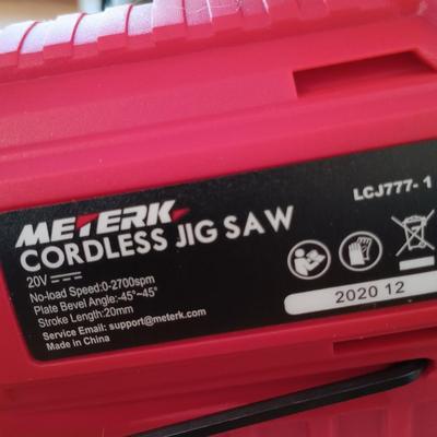 LOT 189: Meterk Batter Jigsaw with Battery and Charger, Tool Set, Fasteners and More