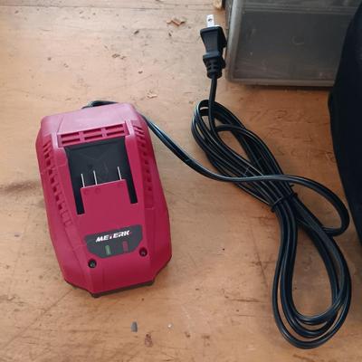 LOT 189: Meterk Batter Jigsaw with Battery and Charger, Tool Set, Fasteners and More