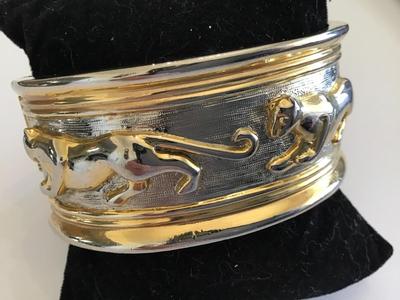 Vintage Panther Clamper Bracelet