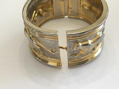 Vintage Panther Clamper Bracelet