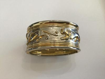 Vintage Panther Clamper Bracelet
