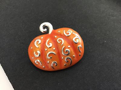 Fall Pumpkin Brooch