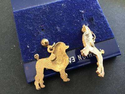 Vintage Earrings on Card Puddles