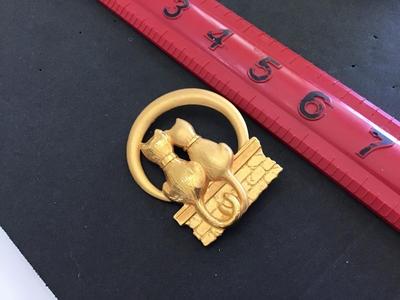 JJ Vintage Brooch Cats