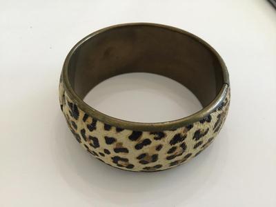 Brass Leopard Bangle Vintage