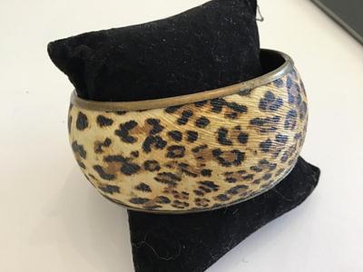 Brass Leopard Bangle Vintage