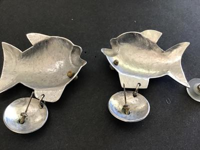 Vintage Large Handcrafted Vintage Earrings