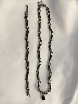 Marcasite Bracelet and Necklace set