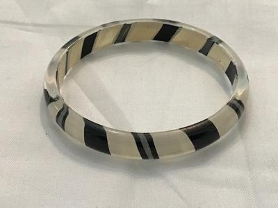 Black White Stripes Bangel