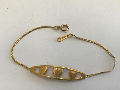 Vintage Heart Trio Bracelet