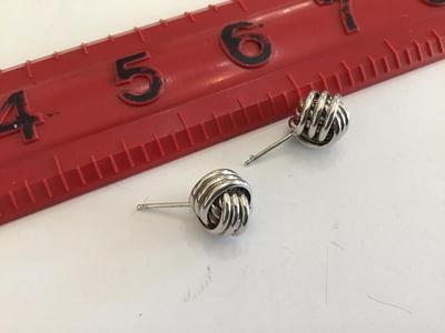 925 Knot Earrings