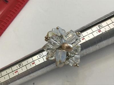 Gorgeous 925 Crystal Pearl Ring
