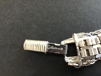 Goldette Vintage Silver Tone Link Bracelet