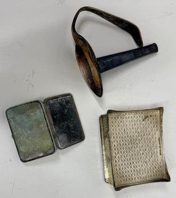 Sale Photo Thumbnail #7: box missing lid, homemade handle?, badly corroded small box