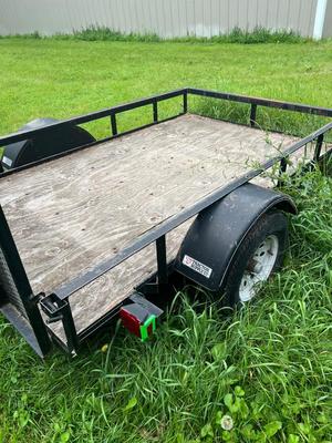 Sale Photo Thumbnail #7: Utility trailer NO Title 5’4” by 8’4” back gate is 4 feet tall 4’9” wide